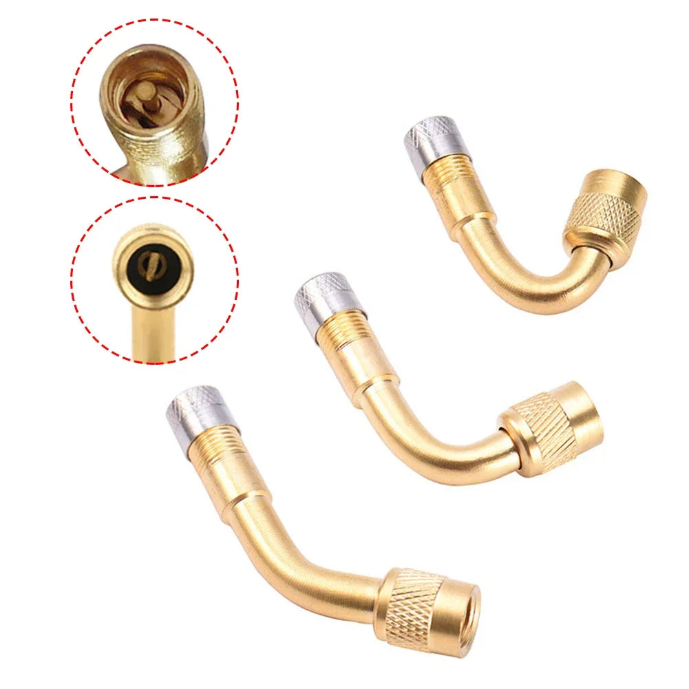 Motorcycle 45 90 135 Degree Angle Bent Valve Adaptor Tyre Tube Valve Extension Adapter for Truck Car Moto Bike Motorcycle Oasis Select