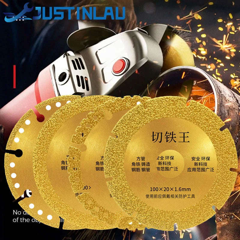 Diamond Saw Blade Metal Brazing Iron Rebar Stainless Steel Cutting Discs Set 100/115/125mm Angle Grinder Disk Cut Off Wheel Tool Oasis Select