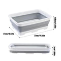 Foldable Foot Bath Folding Foot Bath Bowl Feet Soaking Bucket Pool Accessories for Hot Water Dry Skin Pedicure Salon Home Oasis Select Gray
