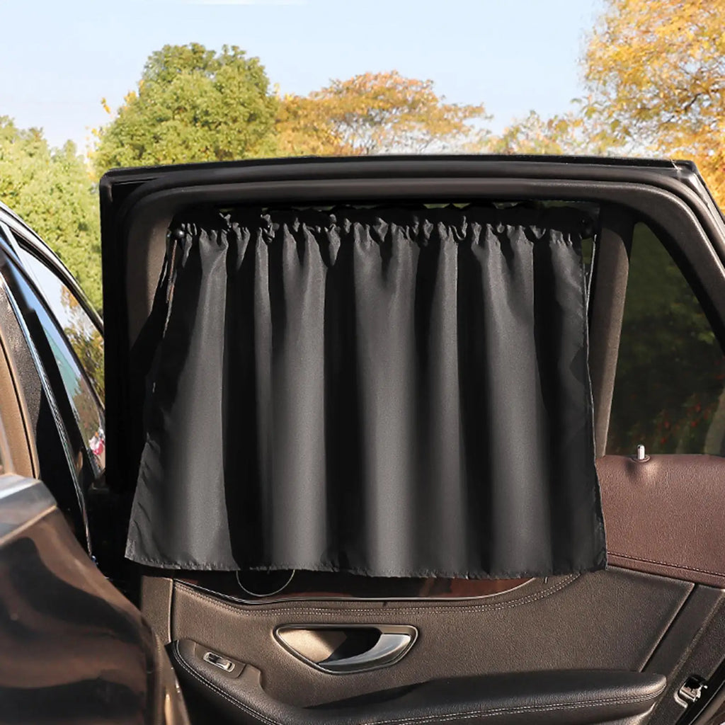 Car Curtains Suction Cup Blackout curtain Universal Sun Shade Cover Curtain Privacy Curtains UV Reflection Sunshade Protection Oasis Select