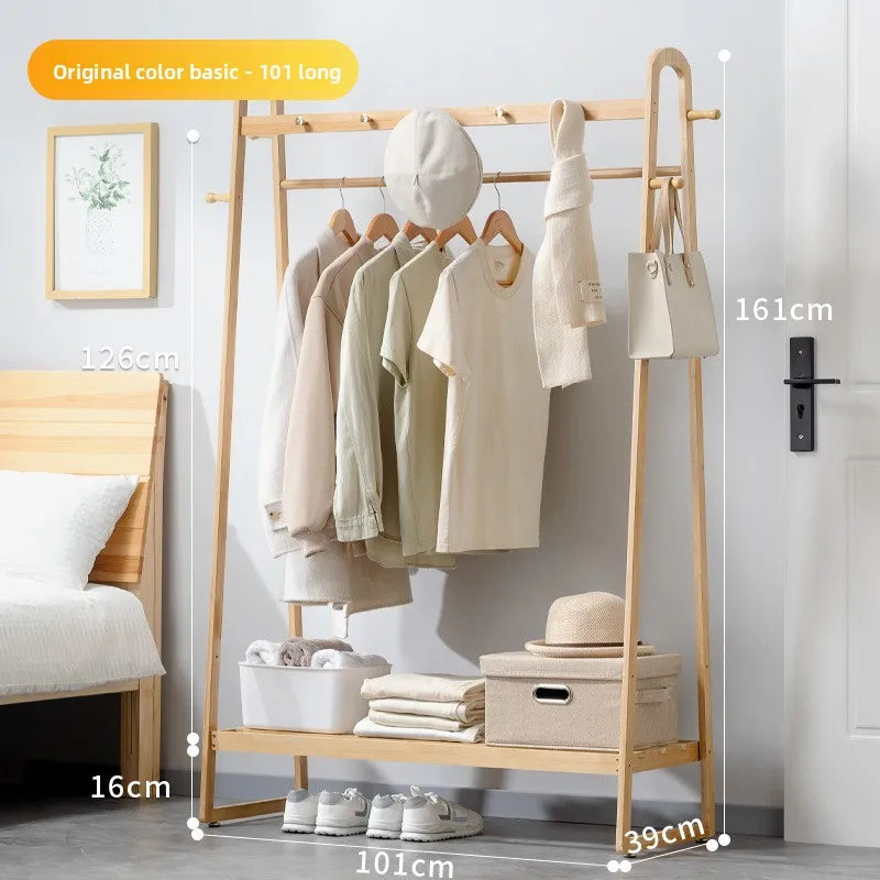 Hanging clothes shelves are placed at the end of the bedroom bed, and clothes artifacts are placed at night Oasis Select JC primary 101 long