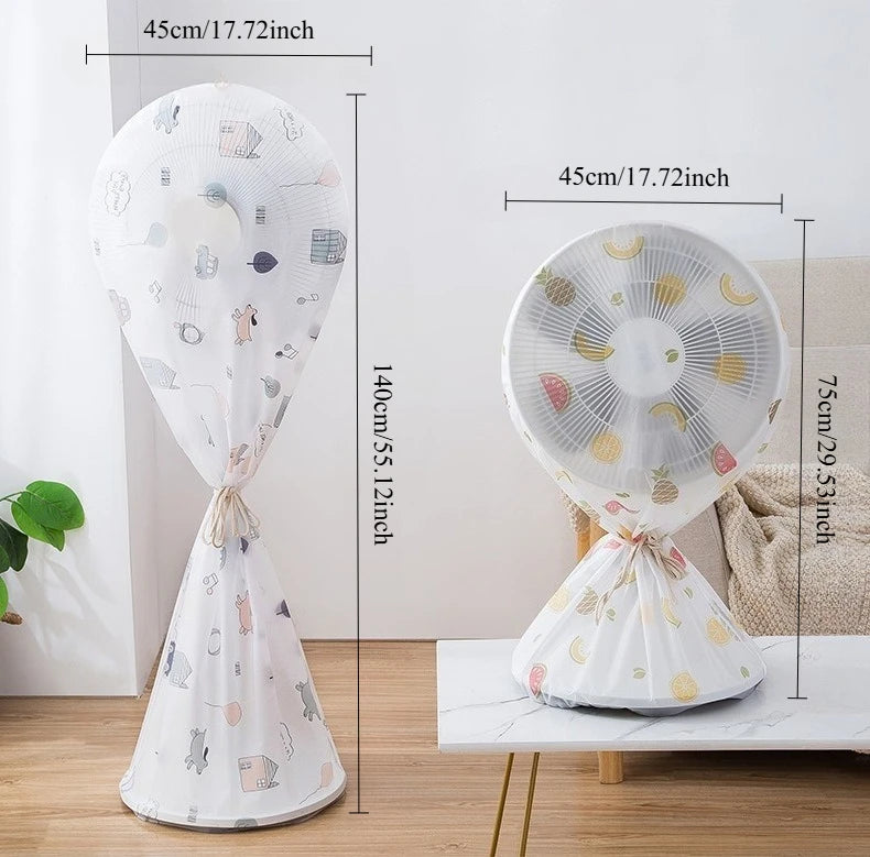Portable Dustproof All-inclusive Electric Fan Dust Cover Household Floor Fan Cover Waterproof Protective Cover Accessories Oasis Select