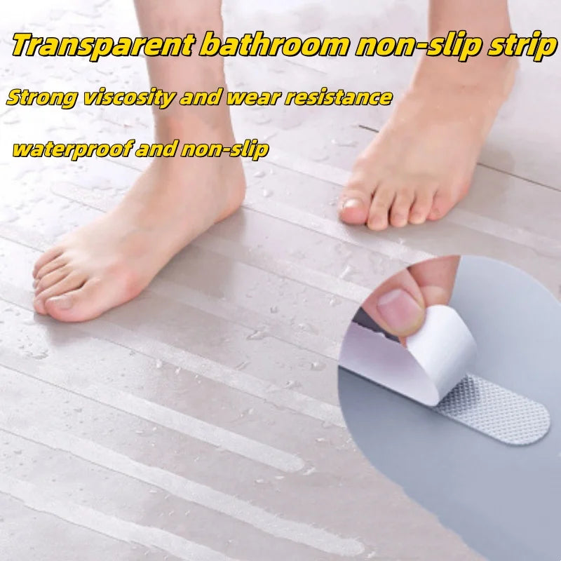 24PCS Transparent Anti-Slip Strips Shower Stickers Bathtub Attach Stairs Swimming Pool Antislip Paste Bathroom Accessories Oasis Select Default Title