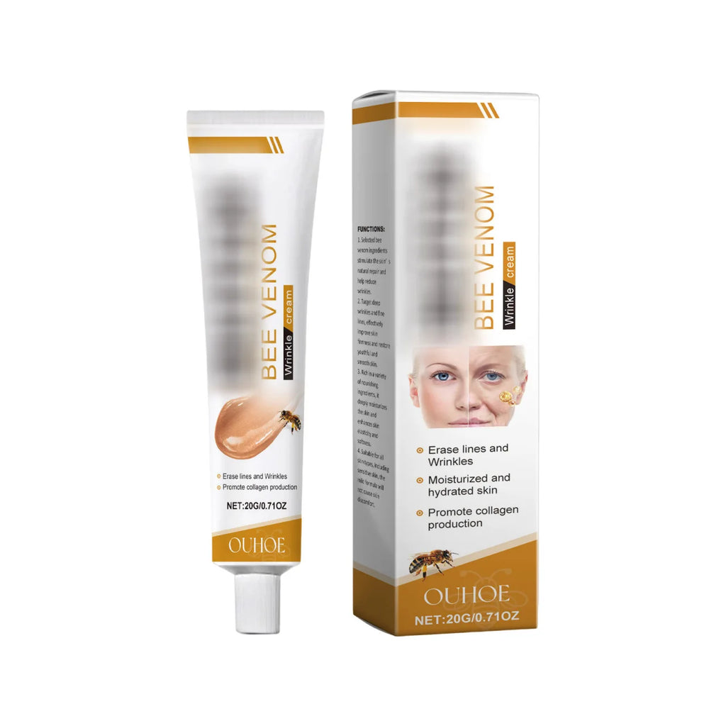 Wrinkle Removal Cream Firming Facial Lifting Moisturizing Deep Hydration Smoothing Fine Lines Repair Skin Bee Venom Cream 20g Oasis Select 20g