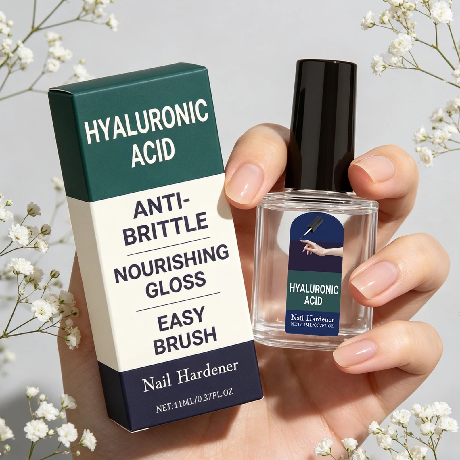 Plant-Based Nail Hardener Repair Nails Gloss Help Enhance Growth Nails Strengthener Protect Hand Foot Thin Nail Treatment Drops Oasis Select