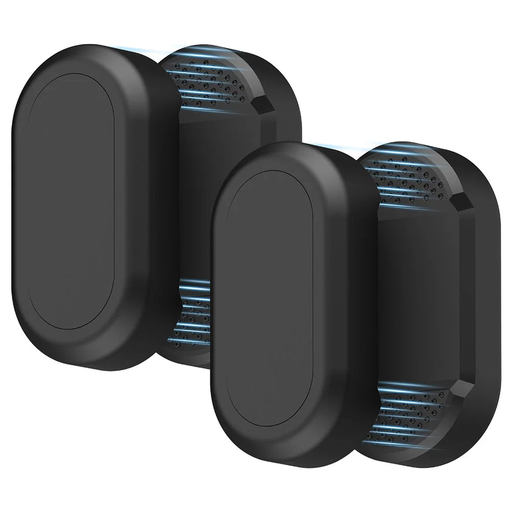 Black Waterproof Magnetic Case for Samsung Smart Tag 2 Silicone Protective Holder with Dual Mounting 5.6x3x1.52cm Oasis Select