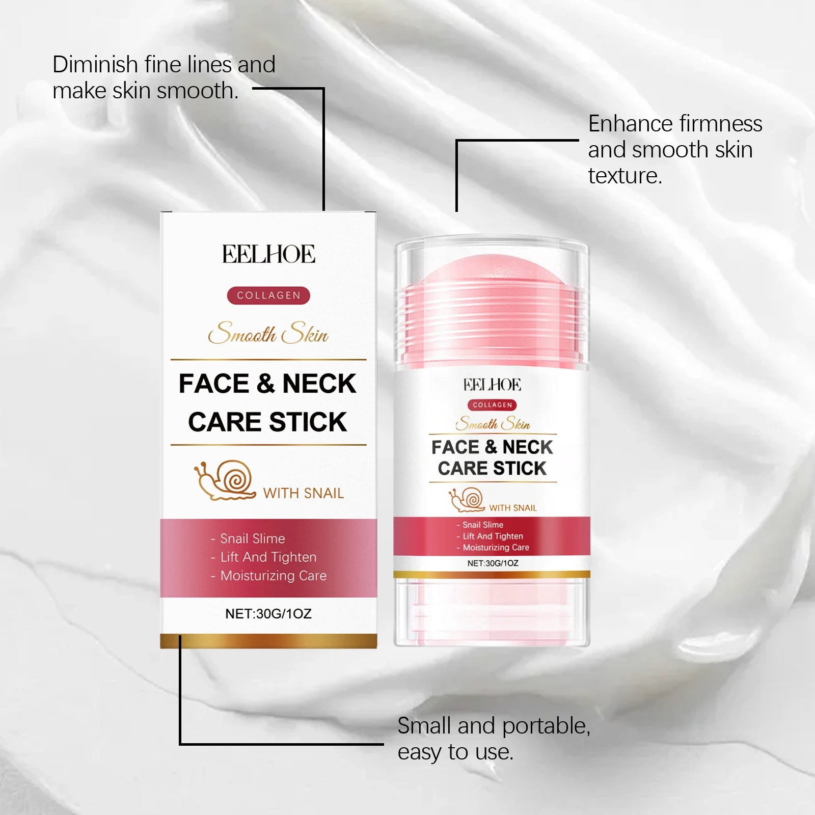 EELHOE Collagen Cream Stick – Face & Neck Firming 30g Face & Neck Cream Stick Oasis Select