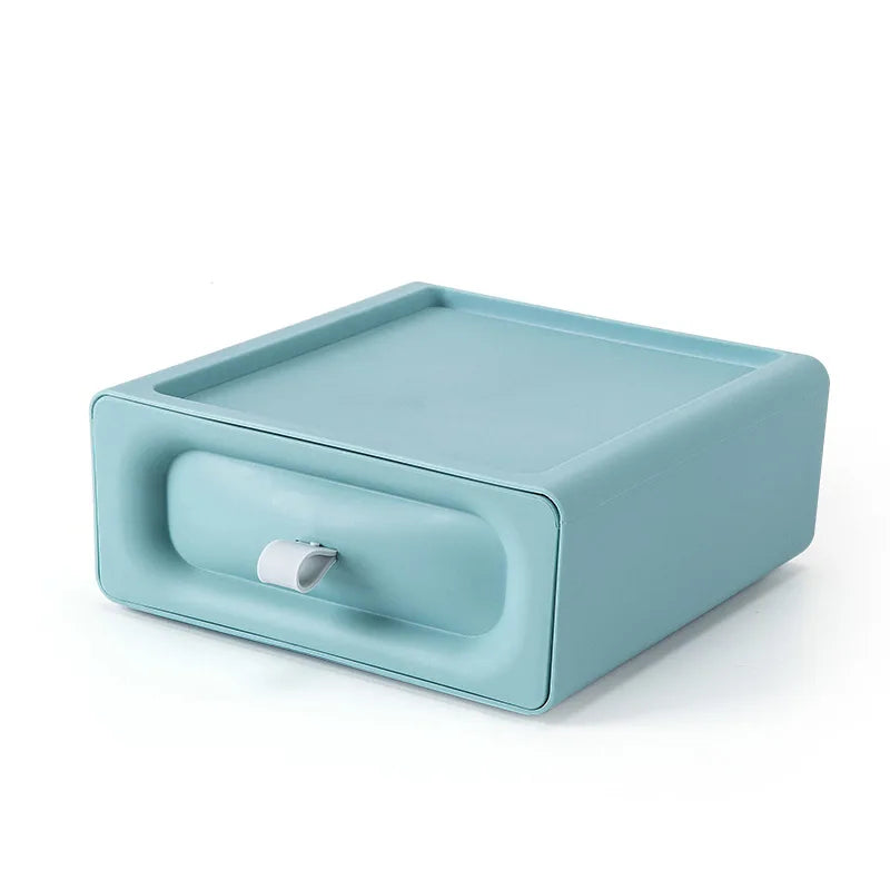 Drawer Style Desktop Storage Box, Storage Box, Multifunctional Office Desk Storage Box, Organizing and Accommodation Storage Box Oasis Select Blue