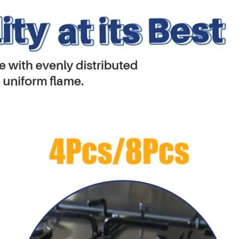 Durable 4 Or 8 Pcs Gas Stove Burner Caps Upgraded Oven Gas Hob Burner Crown Oasis Select