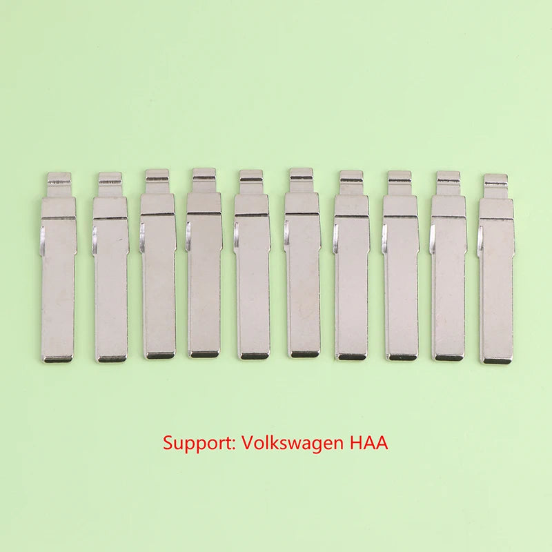 10Pcs 2# 31# 86# 89# Metal Uncut Blank Flip Remote Key Blade For VW Passat Bora Seat Skoda Audi For Keydiy KD Xhorse VVDI JMD Oasis Select number 86