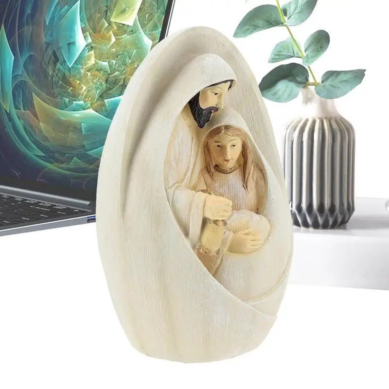 Nativity Scene Figurines Holy Family Nativity Statue Figurines Nativity Scene Resin Figurines Nativity Sets For Christmas Gift Oasis Select