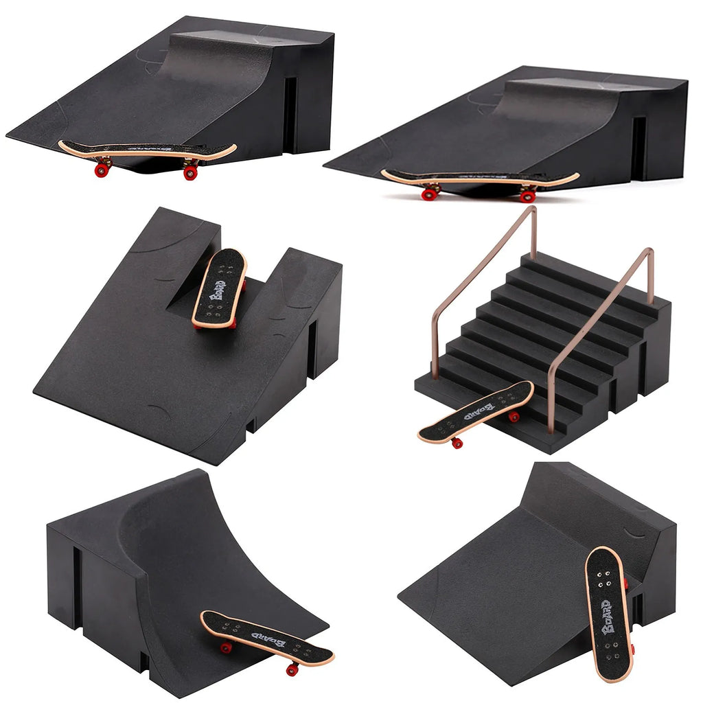 Kids Finger Skateboard Skate Park Ramp Set – Fun Toy Gift Finger Skateboard Set Oasis Select