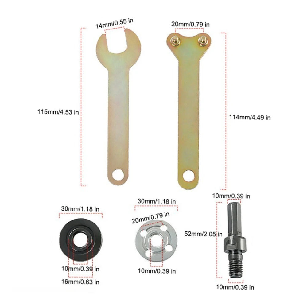 10mm Drill Conversion Shaft Electric Drill to Angle Grinder Adapter for Cutting Discs Polishing Wheels Metal Wood Working Tool Oasis Select