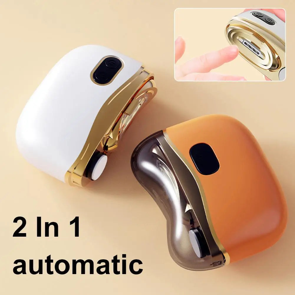 2-in-1 Electric Nail Clipper & Polisher with LED Light | USB Electric Nail Clipper Oasis Select