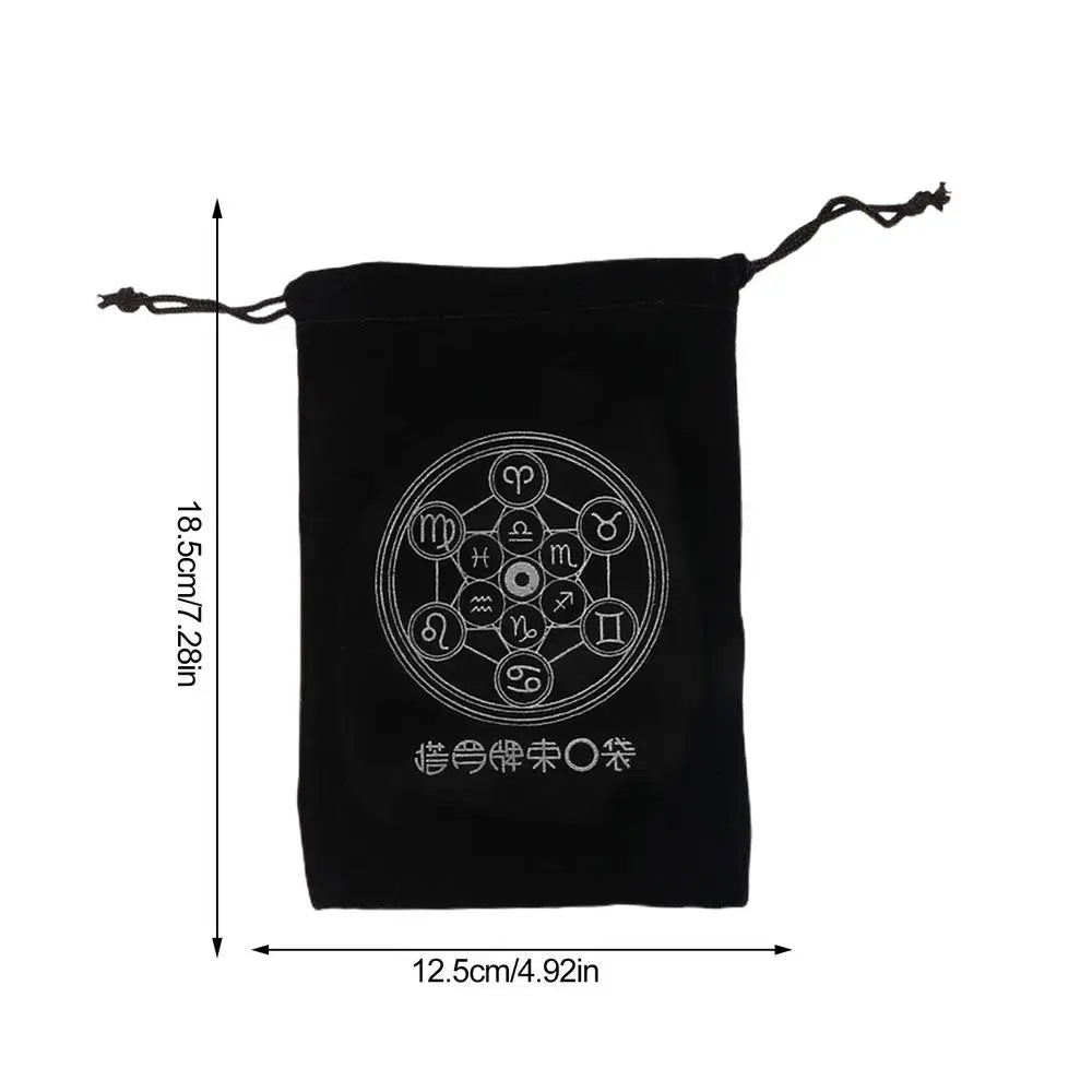 Tarot Card Holder Pouch Tarot Card Storage Special Bag Mysterious Black Magic Themed Tarot Card Holder Tarot Card Bags Gift Bag Oasis Select C