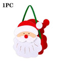1-10PCS Christmas Felt Candy Bags Apple Pouch Santa Sack Gift Packaging for Kids Holiday Party Xmas Tree Decoration Supplies Oasis Select Santa Claus-1PC Other