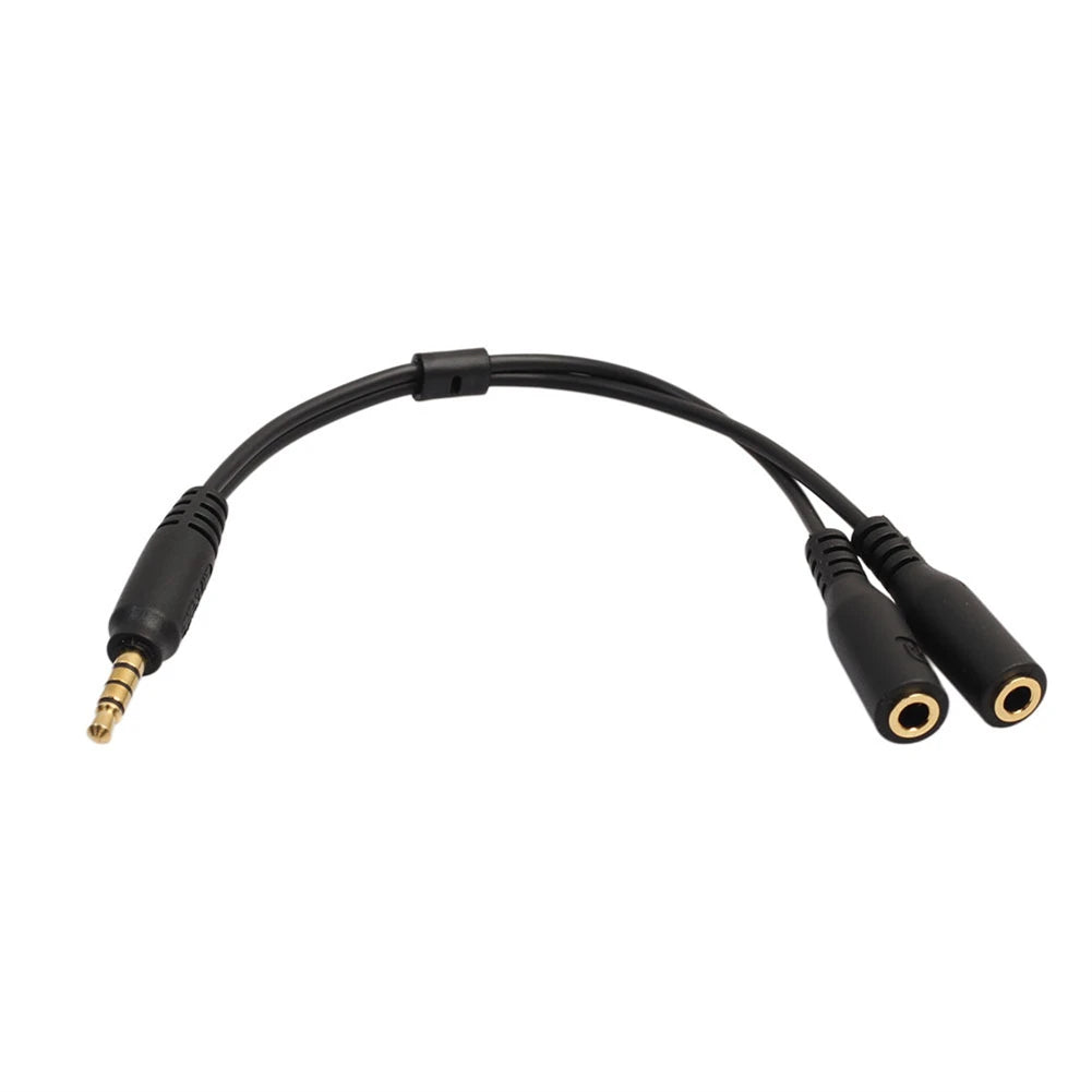 Splitter Headphone For Computer 3.5mm 2 Female To 1 Male 3.5mm Mic Audio Y Splitter Cable Headset To PC Adapter Oasis Select A