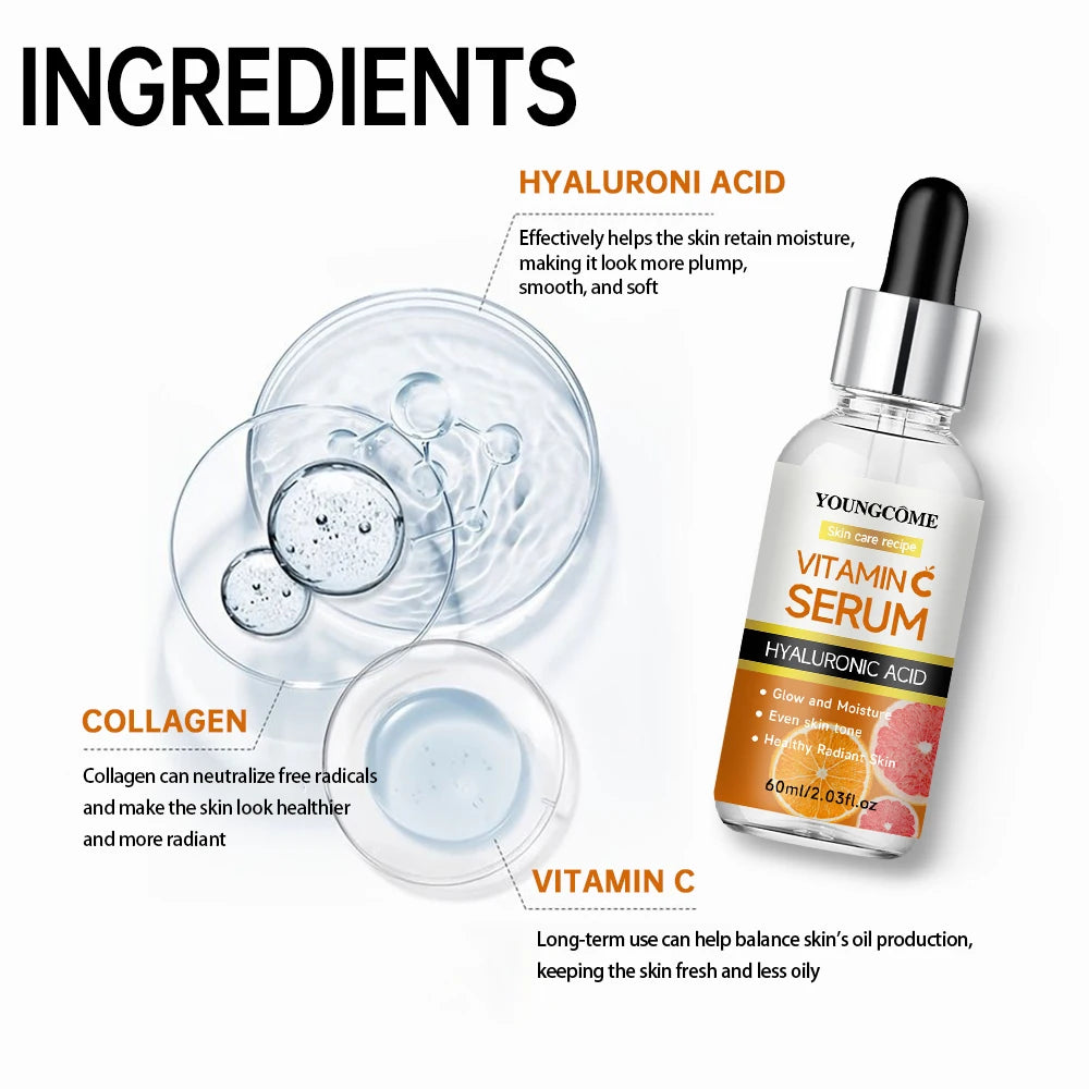 YOUNGCOME Vitamin C Face Serum with Hyaluronic Acid