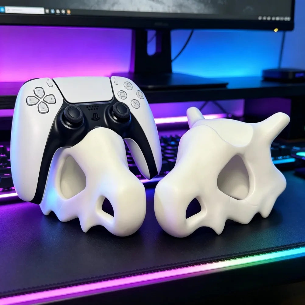 3D Printed Cubone Skull Controller Stand Cute Anime Game Holder Stable Display Dock For PS5 DualSense Gaming Room Decor Gamer Oasis Select