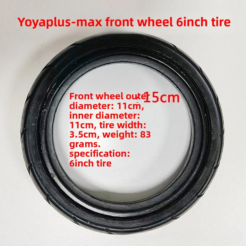 For Babyzen YOYO YOYA Stroller Replacement Rubber Wheels Front and Rear Wheel Stroller Accessories Oasis Select front tire