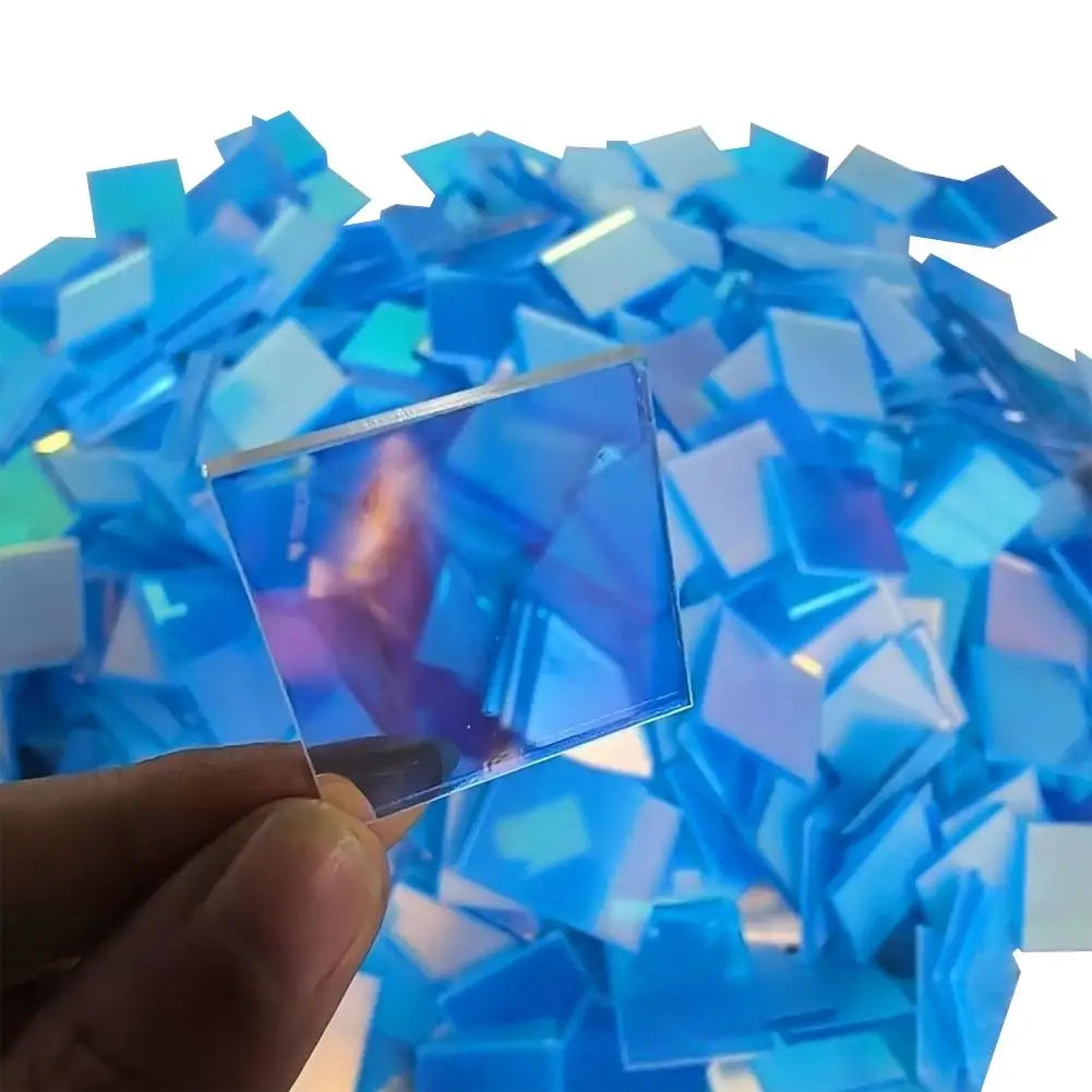 Mini Holographic Acrylic Blocks 100–300pcs | DIY Wall Art Tiles