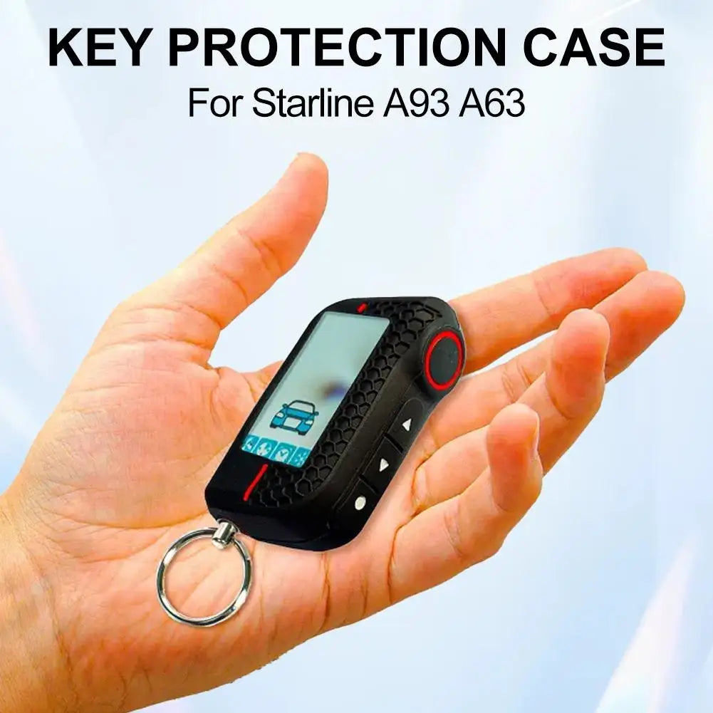 Silicone Key Case For Starline A93 A63 Two Way Car Alarm Remote Controller Key Fob Cover Shell Car Key Accessories Oasis Select