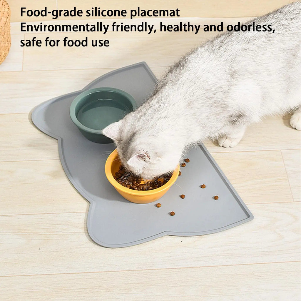 Silicone Pet Feeding Mat – Non-Slip Waterproof Dog & Cat Placemat