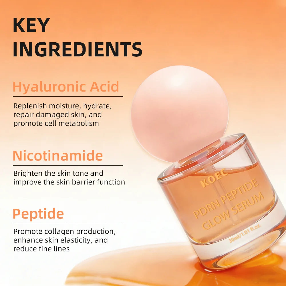 PDRN Peptide Pink Glow Serum – Hydrating & Firming Korean Serum