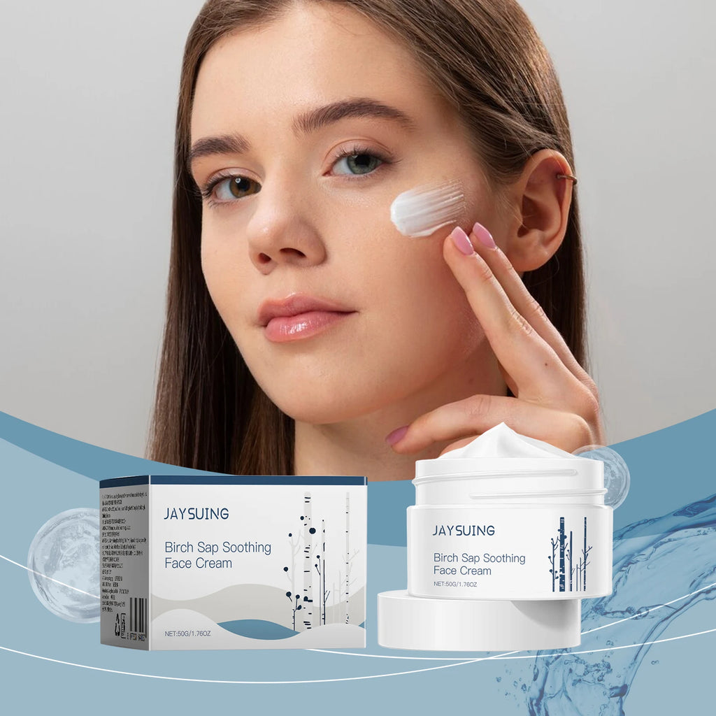 Jaysuing Facial Moisturizing Moisturizing Clean, Dry Birch Sap Soothing Cream Skin Soft Gentle Cream Oasis Select