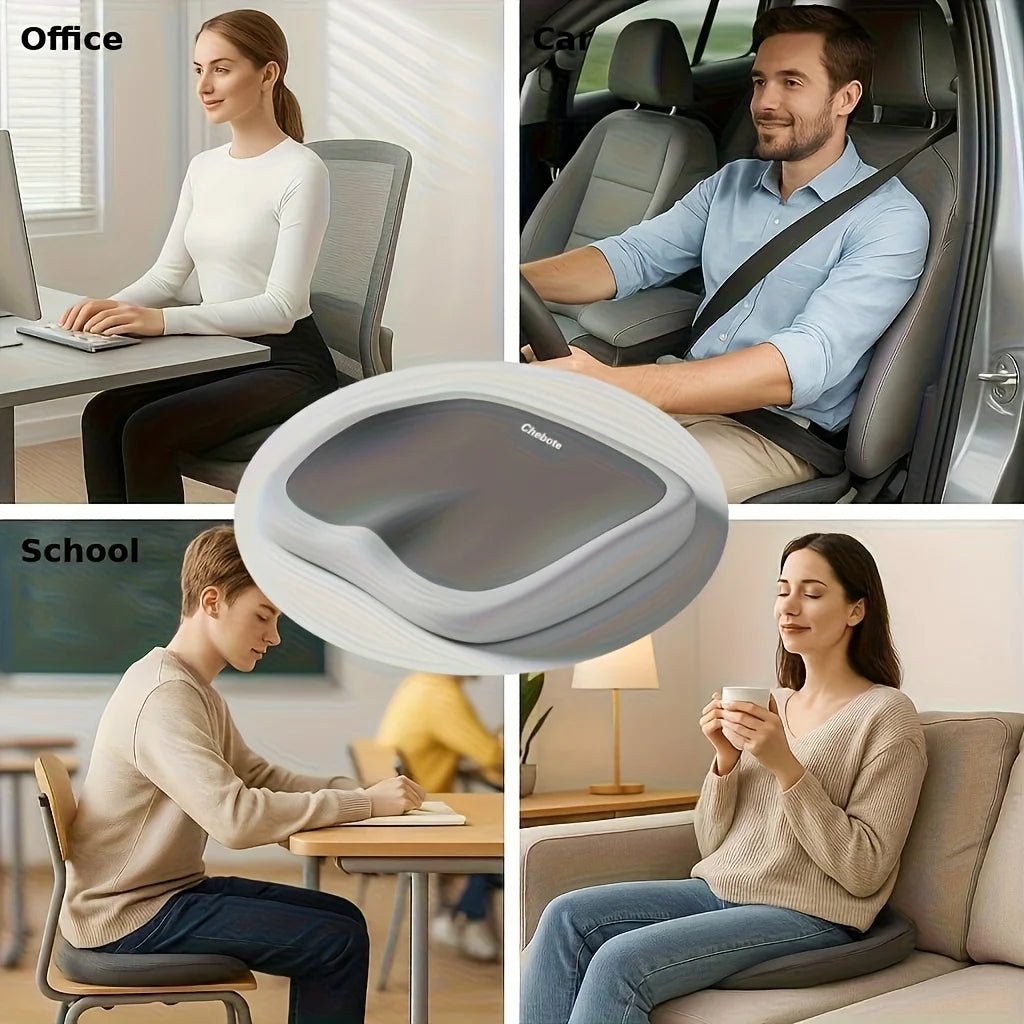 Memory Foam Seat Cushion Adjustable Lumbar and Waist Support Pad Portable Chair Mat Suit for Office Home Use Soft Cushion Oasis Select