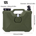 Water Tank Portable Multifunction No Leakage Water Container With Spigot 12-liter Water tank with Tap Portable Water Container Oasis Select Green
