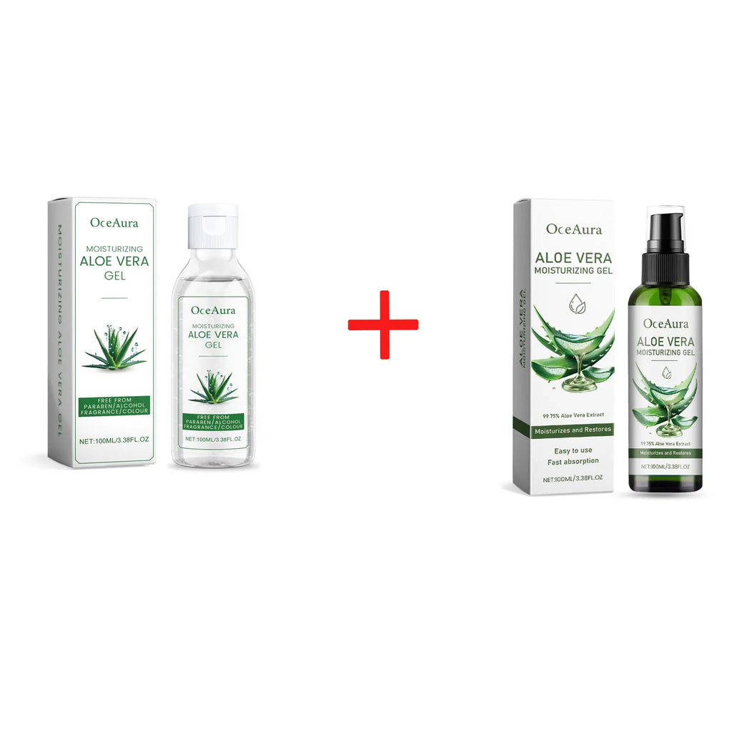 OceAura Aloe Vera Gel – Pore Shrinking, Oil Control & Acne Care Aloe Vera Face Gel Oasis Select A and B