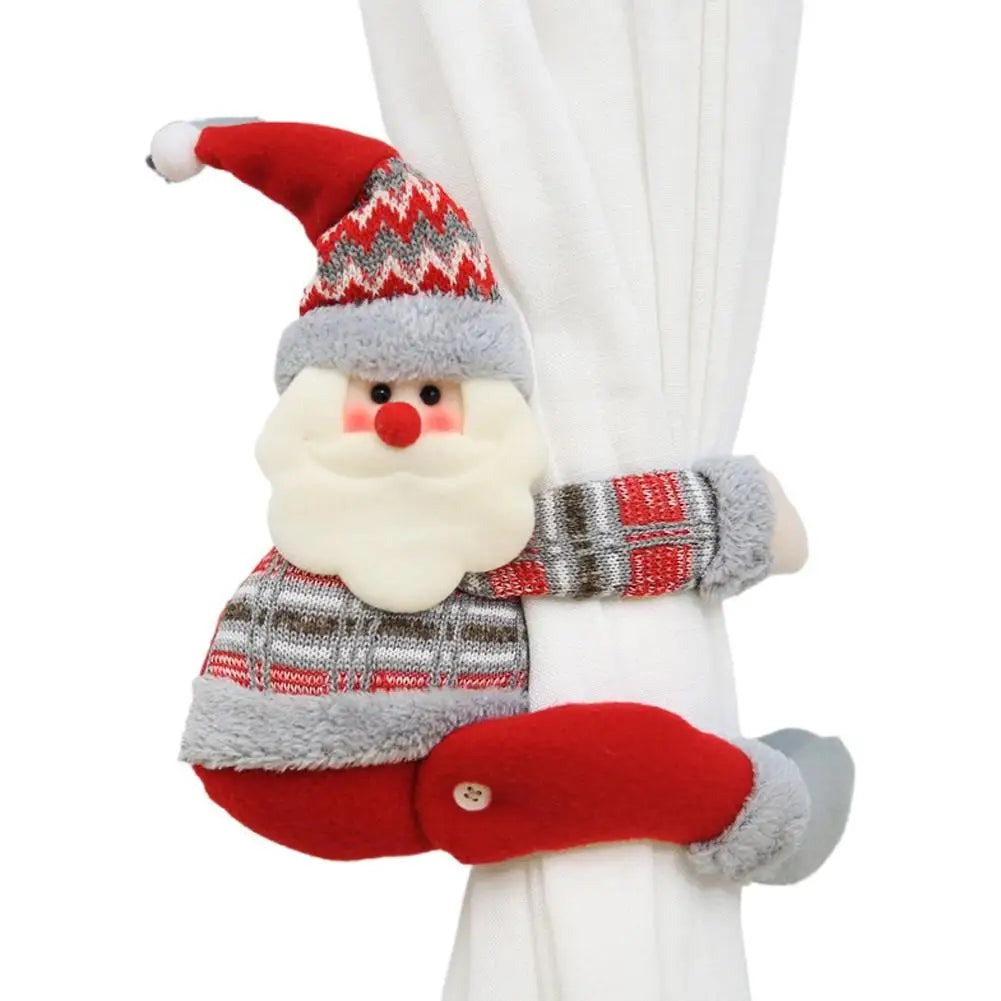 curtains clasp Curtain Buckles SnowmanSanta Claus Elk Christmas Househood Bedroom Decor Accessories Creative Curtain-tie Rings Oasis Select A