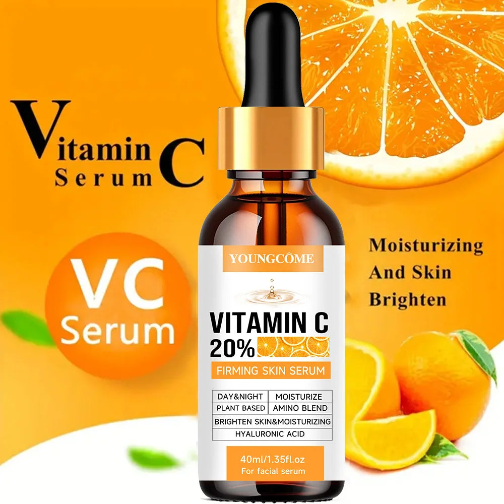 YOUNGCOME Premium 20% Vitamin C Serum For Face with Hyaluronic Acid, Retinol - Boost Skin Collagen, Anti Aging & Wrinkle Facial Oasis Select