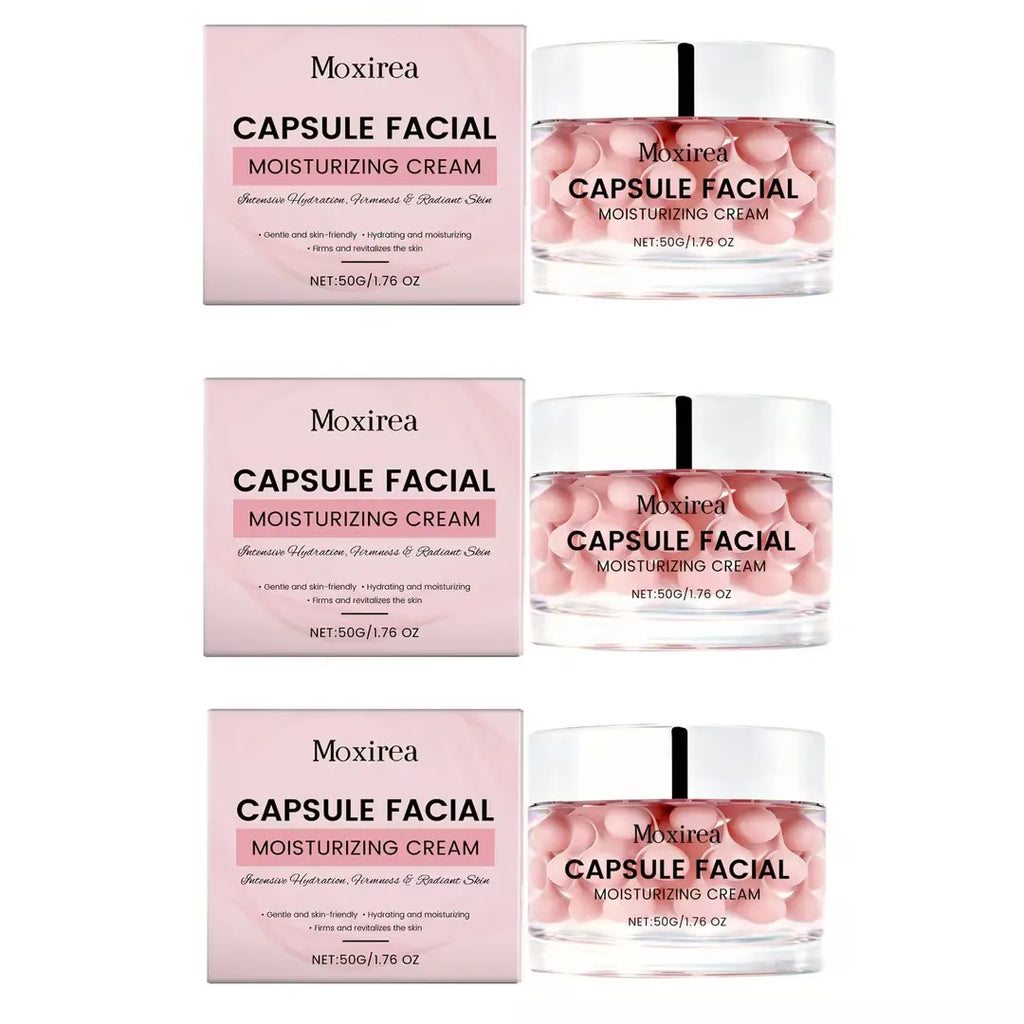 Pink Capsule Moisturizing Cream Hydration Nourish Brighten Complexion