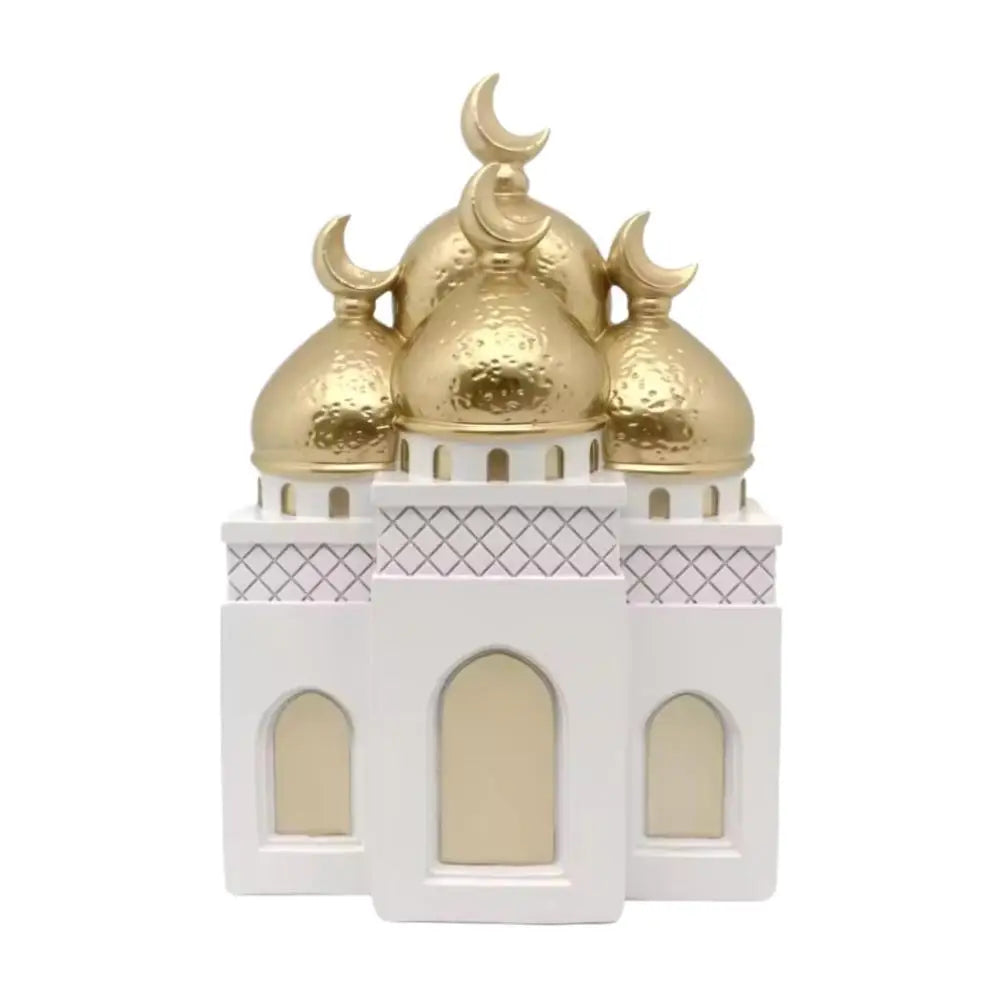 Middle Eastern Castle Moon Tower Resin Statue | Home Decor
