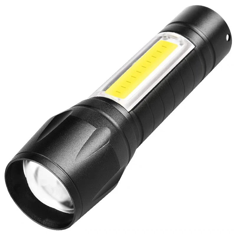 Portable Mini Rechargeable Flashlight High Lumens Outdoor Emergency Pocket Torch 16.5*4.5*3.4CM Oasis Select 16CM A2