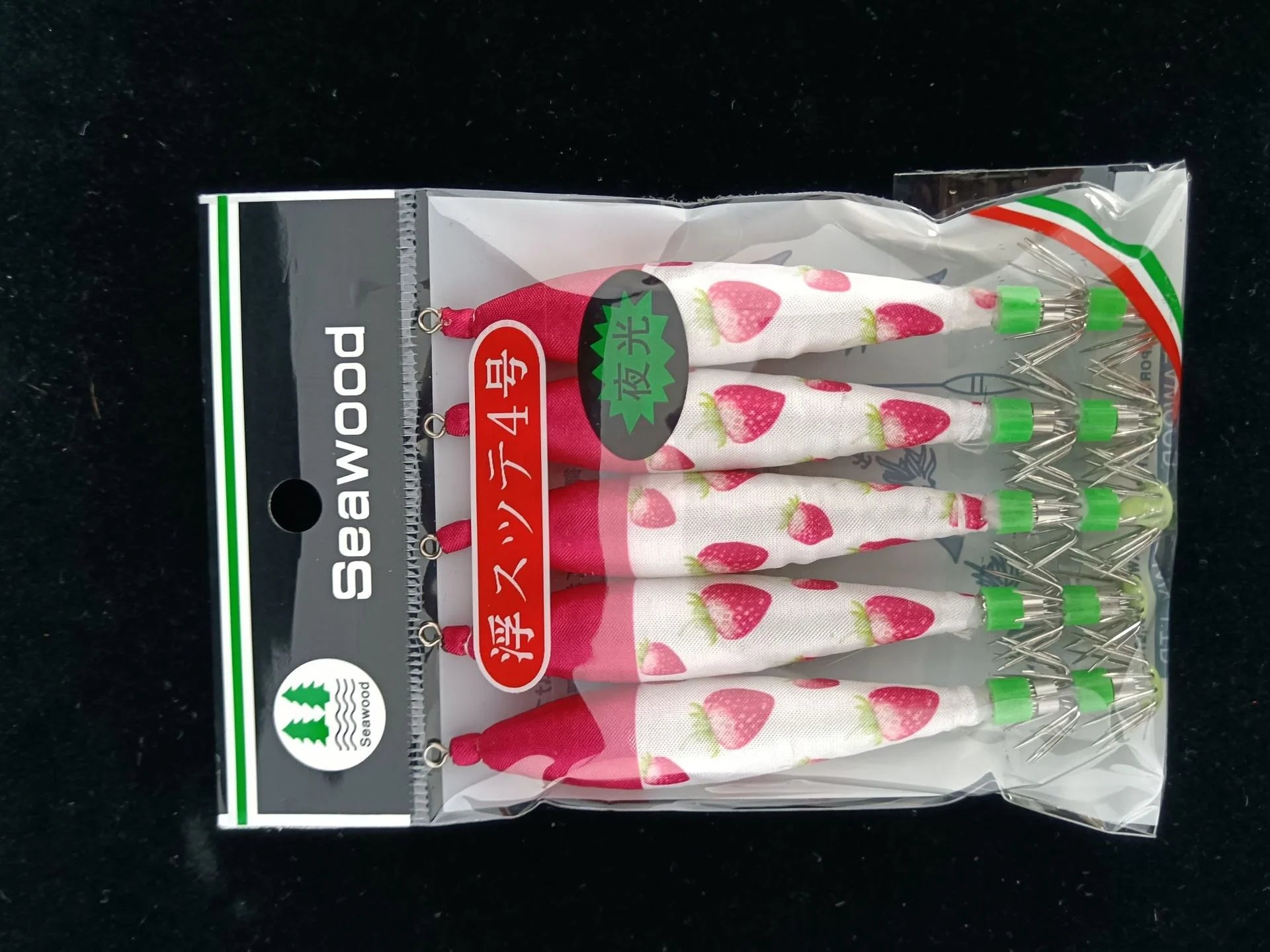 5pcs multi-color strong luminous squid needle 4.0 # octopus hook squid needle lure bait Oasis Select 7