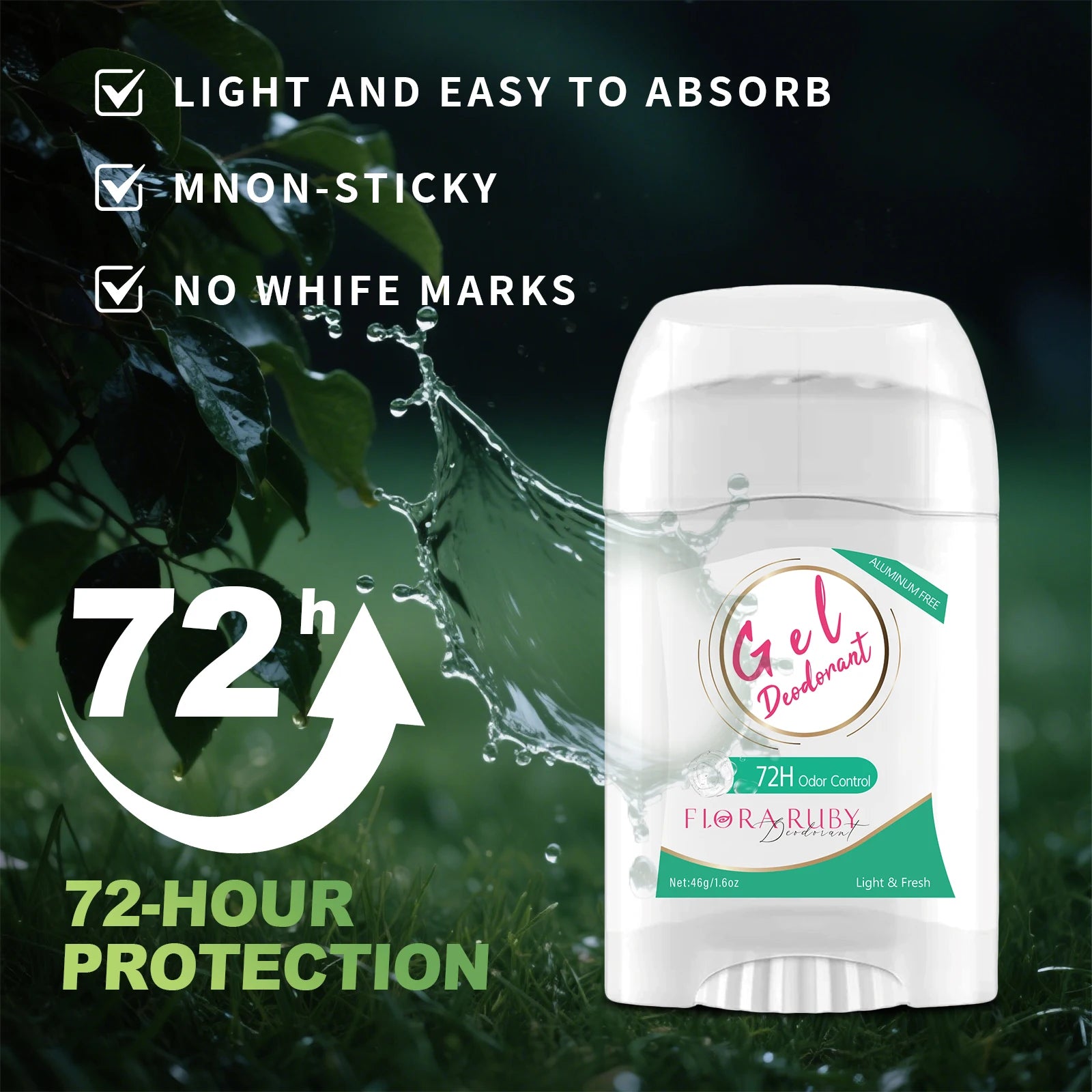 Refreshing Deodorant Gel Antiperspirant Underarm Odor Fragrance Armpit Anti Sweat Dry Body Gel Portable Removal Bad Smell Oasis Select