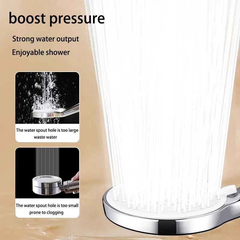 5-Function Handheld Shower Head | Filter & One-Touch Water Stop