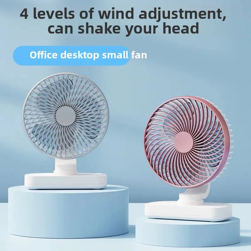 URGGU USB Rechargeable Oscillating Desktop Fan – 7W