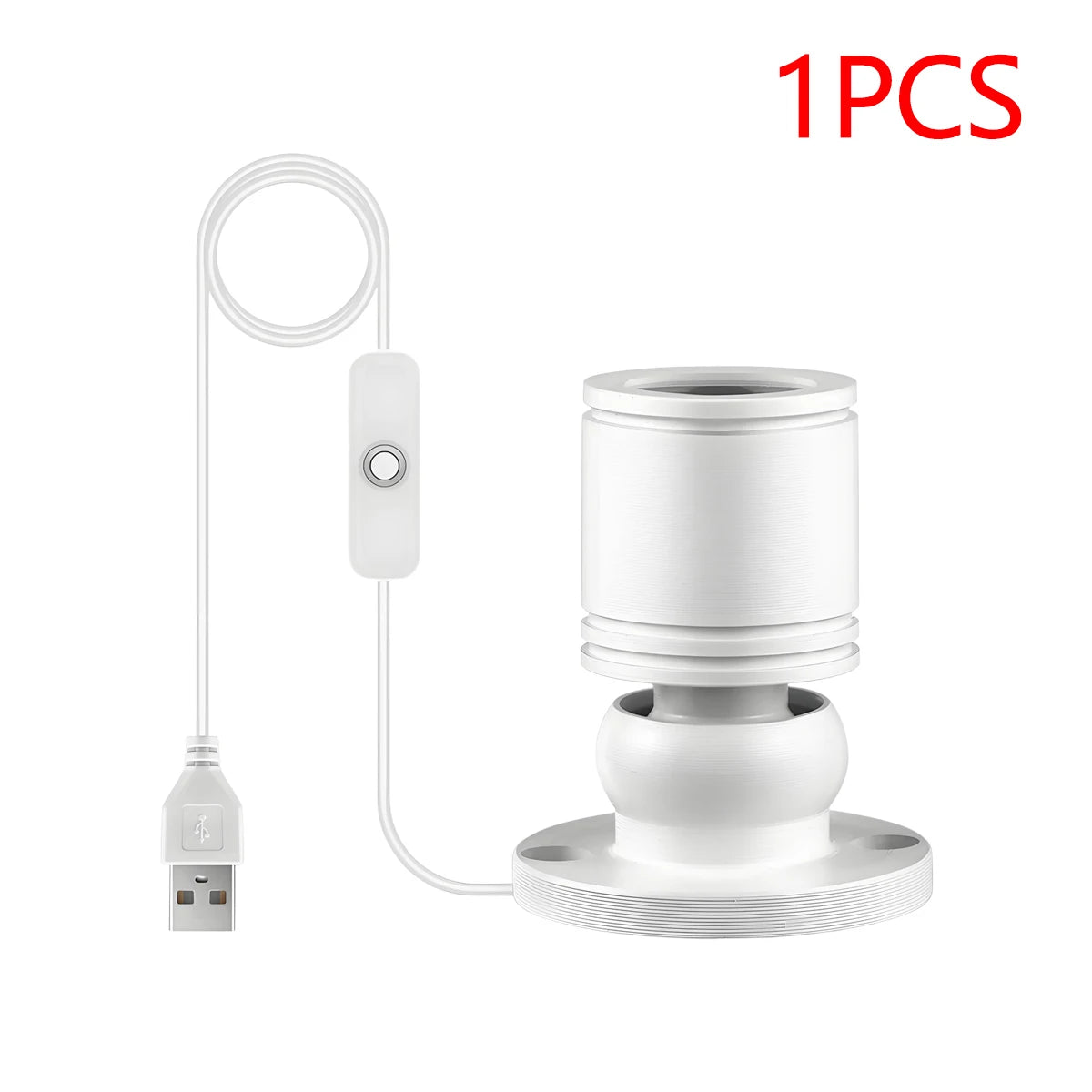 5V LED Spotlight 1W High Quality Aluminum Shell Ceiling Wall Lamp for Living Room Cabinet,USB Ports for Power Bank/Computer/TV Oasis Select 1PCS White Shell Warm White Lihgt