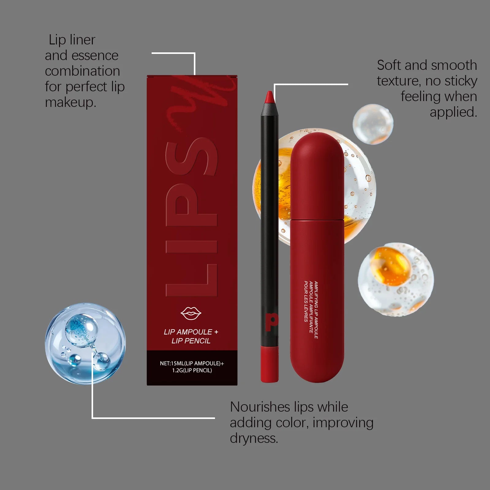 Nicotinamide Lip Serum & Lipliner Kit – Plump & Moisturize Lip Serum Kit Oasis Select