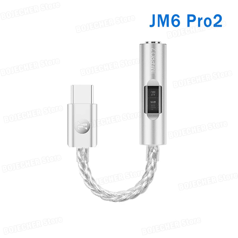 JCALLY JM6 Pro2 New Digital Audio Decoder CX31993 DAC Chip MAX97220 OPAMP Chip Hi-Fi Audio Adapter Type-C To 3.5mm Earphones Amp Oasis Select JM6 Pro2