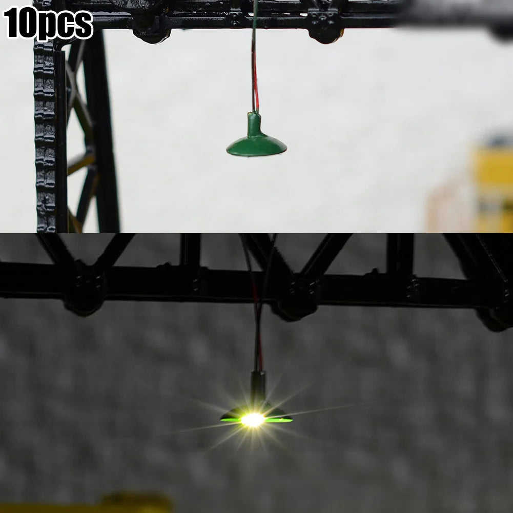 10pcs HO/OO Scale LED Street Lamp Posts | Model Railway Scenery