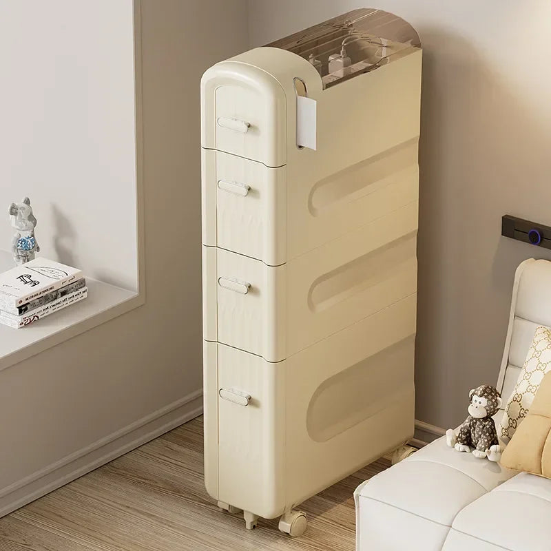 Multifunctional crevice storage cabinet, drawer type plastic locker Oasis Select