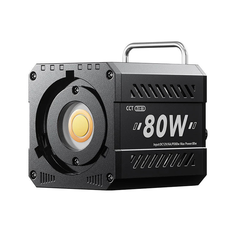 SHINEKNOT 80W COB LED Fill Light – Dimmable Portable Video Lamp