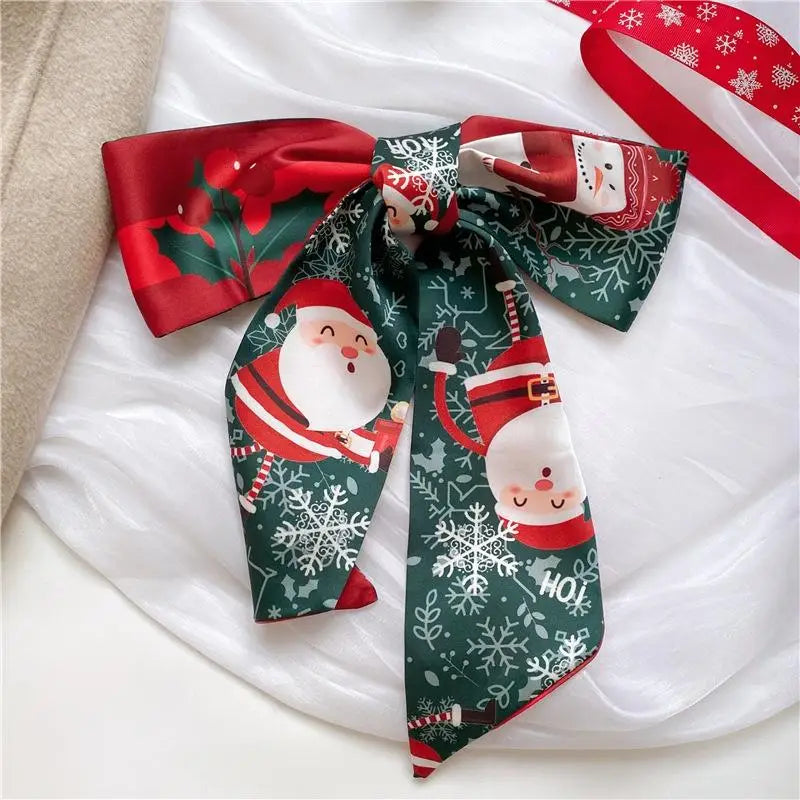 Christmas Scarf – Festive Hair, Bag & Gift Decoration Accessory