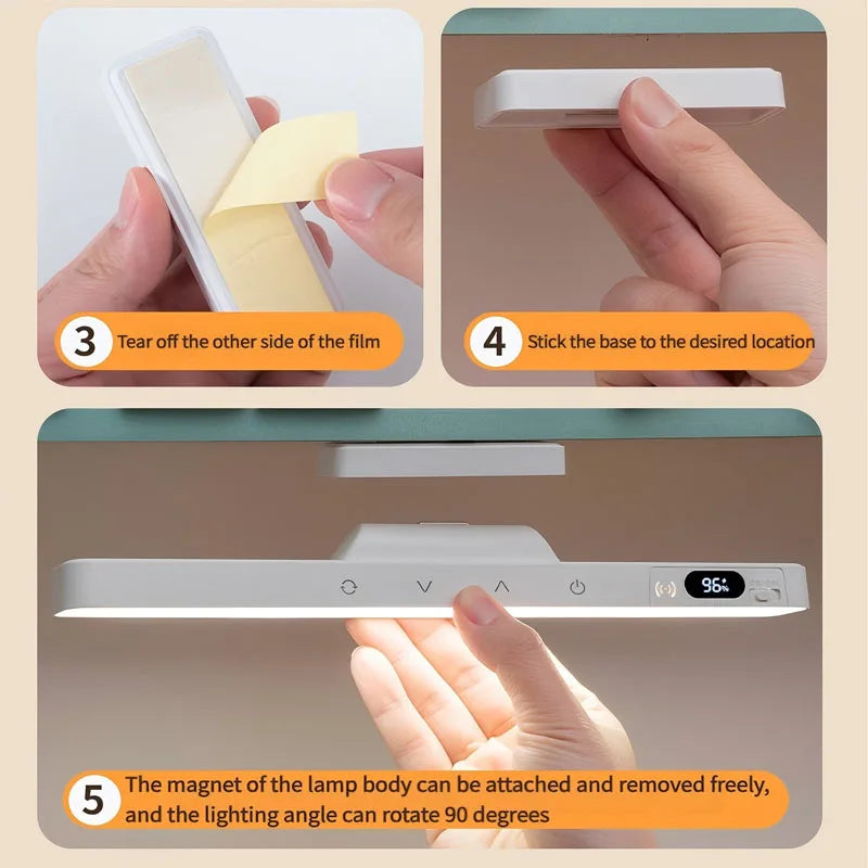 Magnetic Rechargeable LED Desk Lamp – Touch & Remote Night Light
