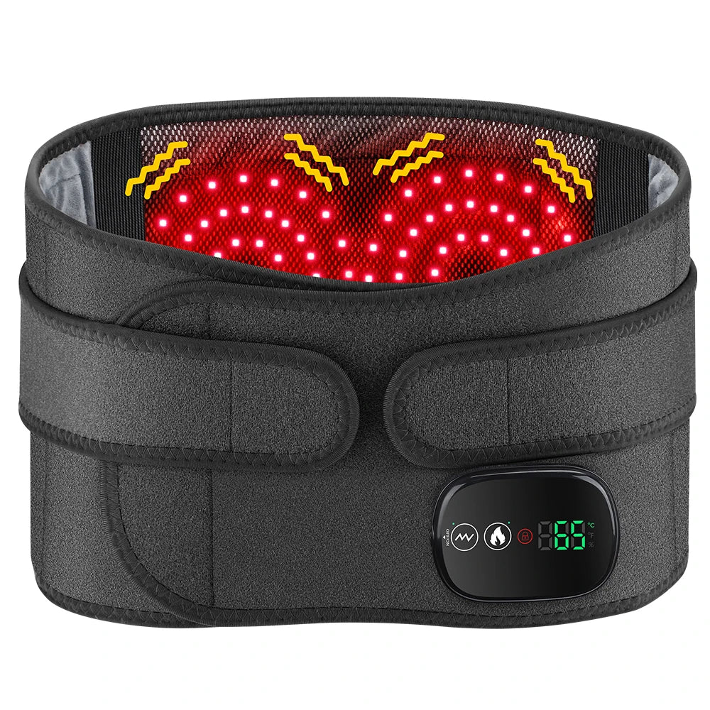 Electric Waist Massager Belt – Heat, Red Light & Vibration